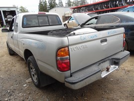 2002 Toyota Tacoma SR5 Silver Extended Cab 2.4L AT 2WD 